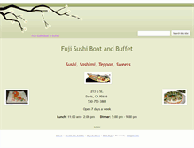 Tablet Screenshot of fujisushiboat.com